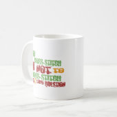 Mug Pour coudre au point de croix (Devant gauche)