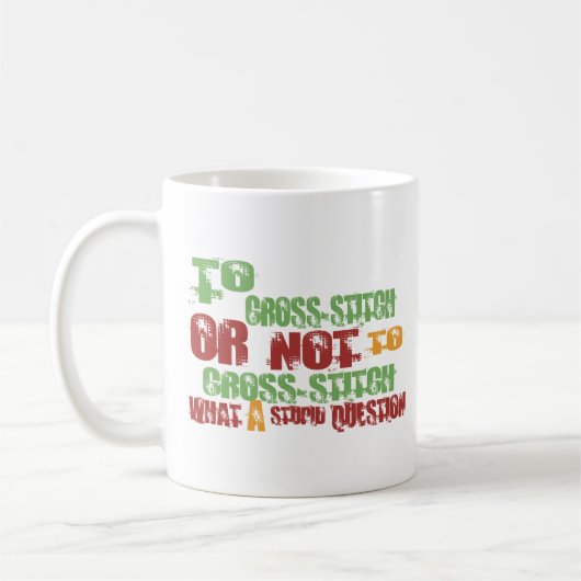Mug Pour coudre au point de croix (Gauche)