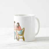 Mug pour couple romantique de luxe mignon (Devant droit)