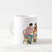 Mug pour couple romantique de luxe mignon (Devant gauche)