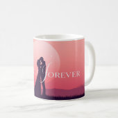 Mug pour couple romantique | “Je t'aime pour toujo (Devant droit)