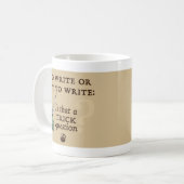 Mug Pour écrire ou ne pas écrire (Devant gauche)