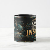 Mug pour enseignant d'informatique, Code Enseigner (Centre)