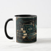 Mug pour enseignant d'informatique, Code Enseigner (Gauche)