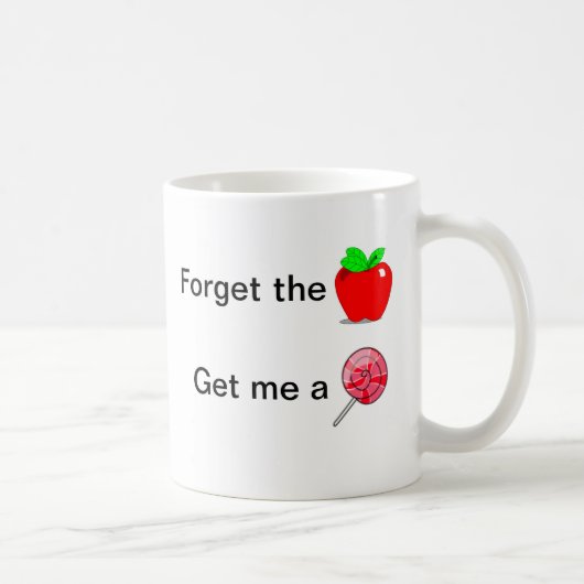 Mug pour Enseignant - Oubliez la Pomme (Droite)