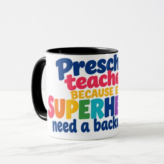 Mug pour Enseignants Parce que même Mug pour Ensei (Devant gauche)