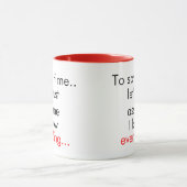 Mug Pour épargner le temps nous a laissés juste (Centre)