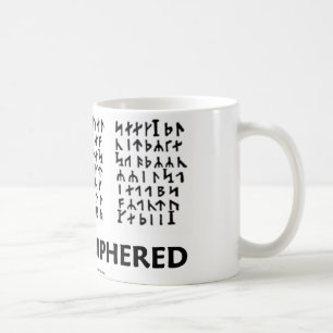 Mug Pour être déchiffré (cryptogramme runique de Ju