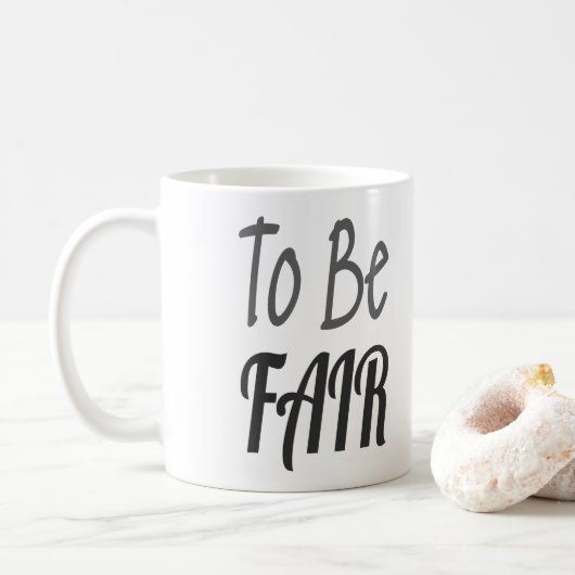 Mug Pour être juste Lettre Kenny (Avec donut)
