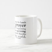 Mug Pour étreindre les mains dans la prière (Devant droit)