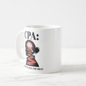 Mug pour Expert-Comptable CPA Analyste de Véritabl (Devant gauche)