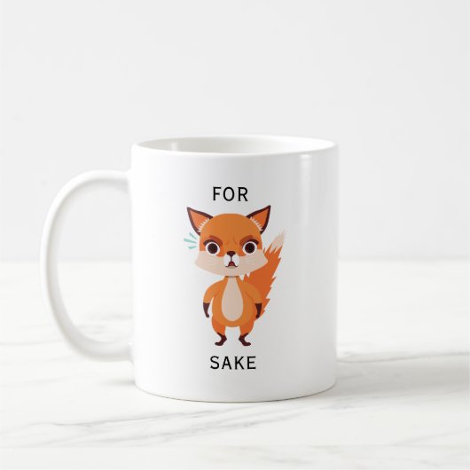 Mug Pour Fox Sake drôle (Gauche)