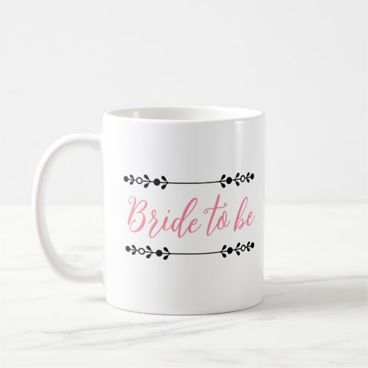 Mug pour Future Mariée – Cadeau de Mariage Élégant (Gauche)