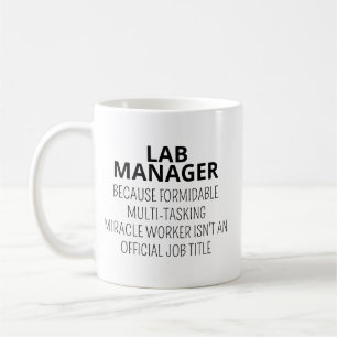 Mug pour gestionnaire de laboratoire, Cadeau pour 