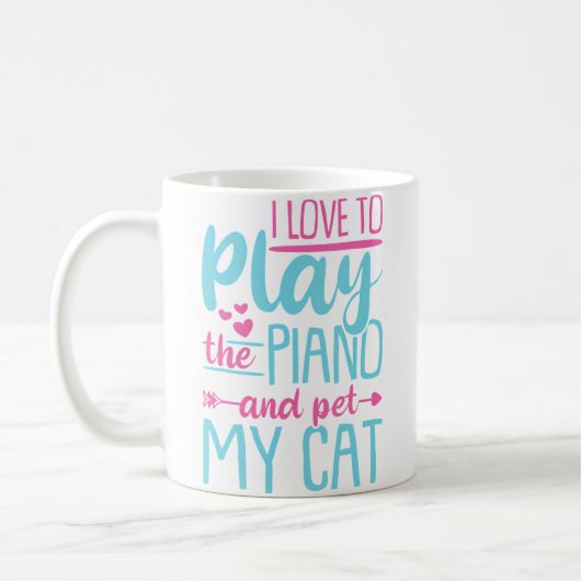 Mug Pour Joueur de Piano (Gauche)