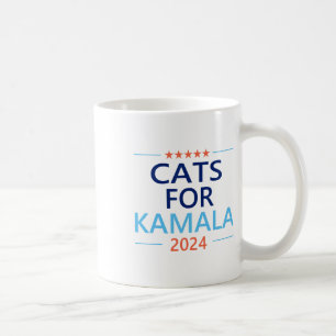 Mug Pour Kamala Harris 2024 Dame de chat sans enfants