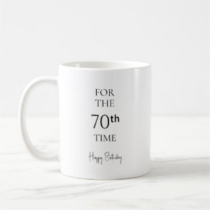 Mug Pour la 70e fois Joyeux Anniversaire Minimaliste