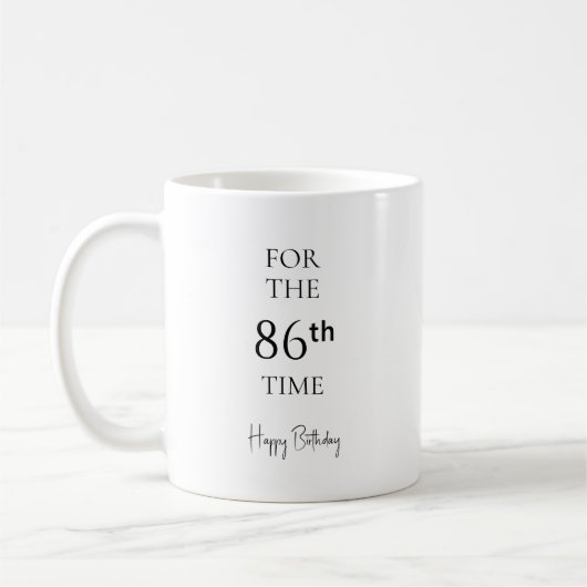 Mug Pour la 86e fois Joyeux Anniversaire (Gauche)