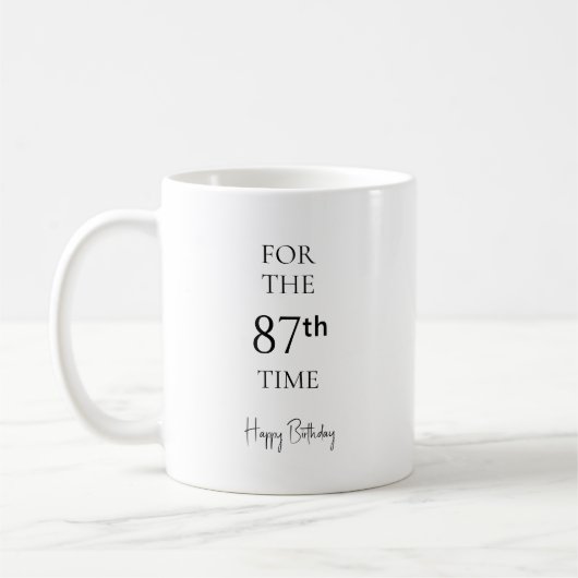 Mug Pour la 87e fois Joyeux Anniversaire (Gauche)