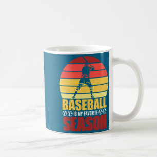 Mug Pour la batte de jeu de saison préférée de basebal
