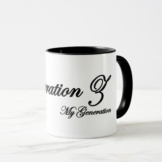 Mug pour la génération Z (Devant droit)