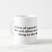 Mug pour la liberté d'expression - Citation 26 (Devant gauche)