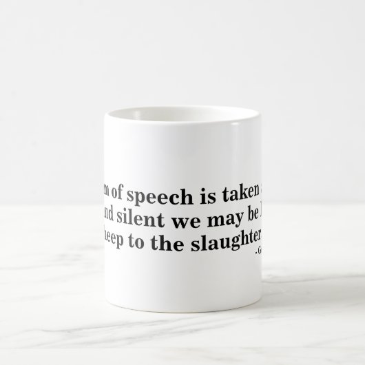 Mug pour la liberté d'expression - Citation 26 (Centre)