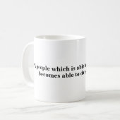 Mug pour la liberté d'expression - Citation 32 (Devant gauche)