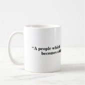 Mug pour la liberté d'expression - Citation 32 (Gauche)