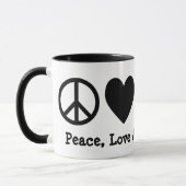 Mug pour la paix, l'amour et le miel (Gauche)