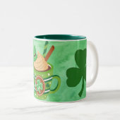 Mug pour la Saint Patrick avec une image au chocol (Devant droit)