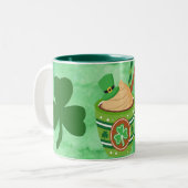 Mug pour la Saint Patrick avec une image au chocol (Devant gauche)
