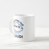 Mug Pour la séchage Cloud amusant plume météorologique (Devant gauche)