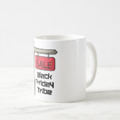 Mug Pour la vente de Musique de Tribu Black Friday (Devant droit)