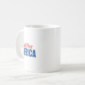 Mug Pour l'Amérique 4 juillet (Devant gauche)