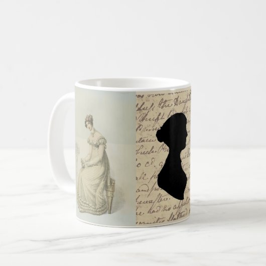 Mug Pour l'amour de Jane Austen (Devant gauche)