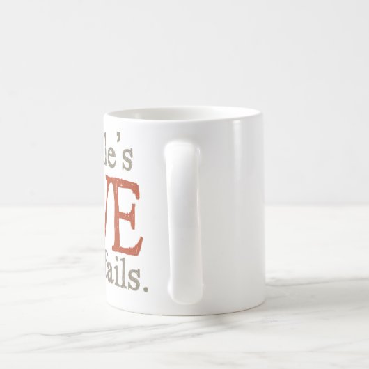 Mug Pour l'amour des goldendoodles (Poignée)
