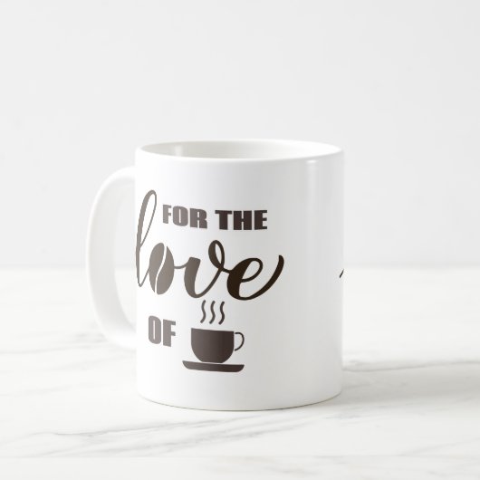 Mug Pour l'amour du café (Devant gauche)