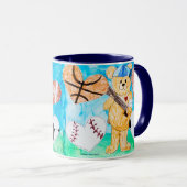 Mug Pour l'amour du sport - Art pour enfants pour CHOC (Devant droit)
