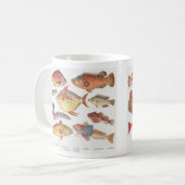 Mug Pour l'Angleur - Illustrations de Poissons Vintage (Devant gauche)