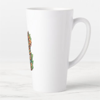 Mug pour Latte Tiki Couronne de Palmier Doré