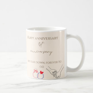 Mug pour le 1er anniversaire de mariage – Une anné