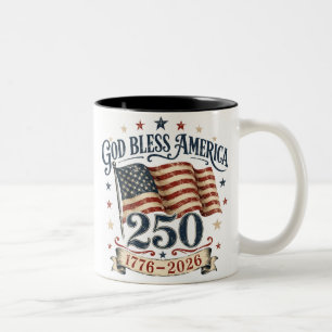 Mug pour le 250e anniversaire de Dieu bénisse l'Am