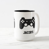 Mug pour le joueur dans la maison, personnalisée. (Devant droit)