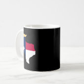 Mug Pour l'élection de Trump 2020 Texas Drapeau Trump  (Devant gauche)