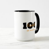 Mug pour les 100 ans, Cadeau pour un événement mar (Devant droit)