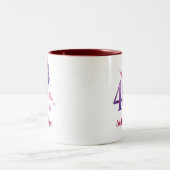Mug pour les 40 ans de mariage Rubis (Centre)