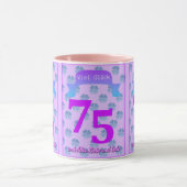 Mug pour les 75 ans en allemand (Centre)