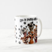 Mug pour les amateurs de chiens (Devant droit)