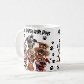 Mug pour les amateurs de chiens (Devant gauche)